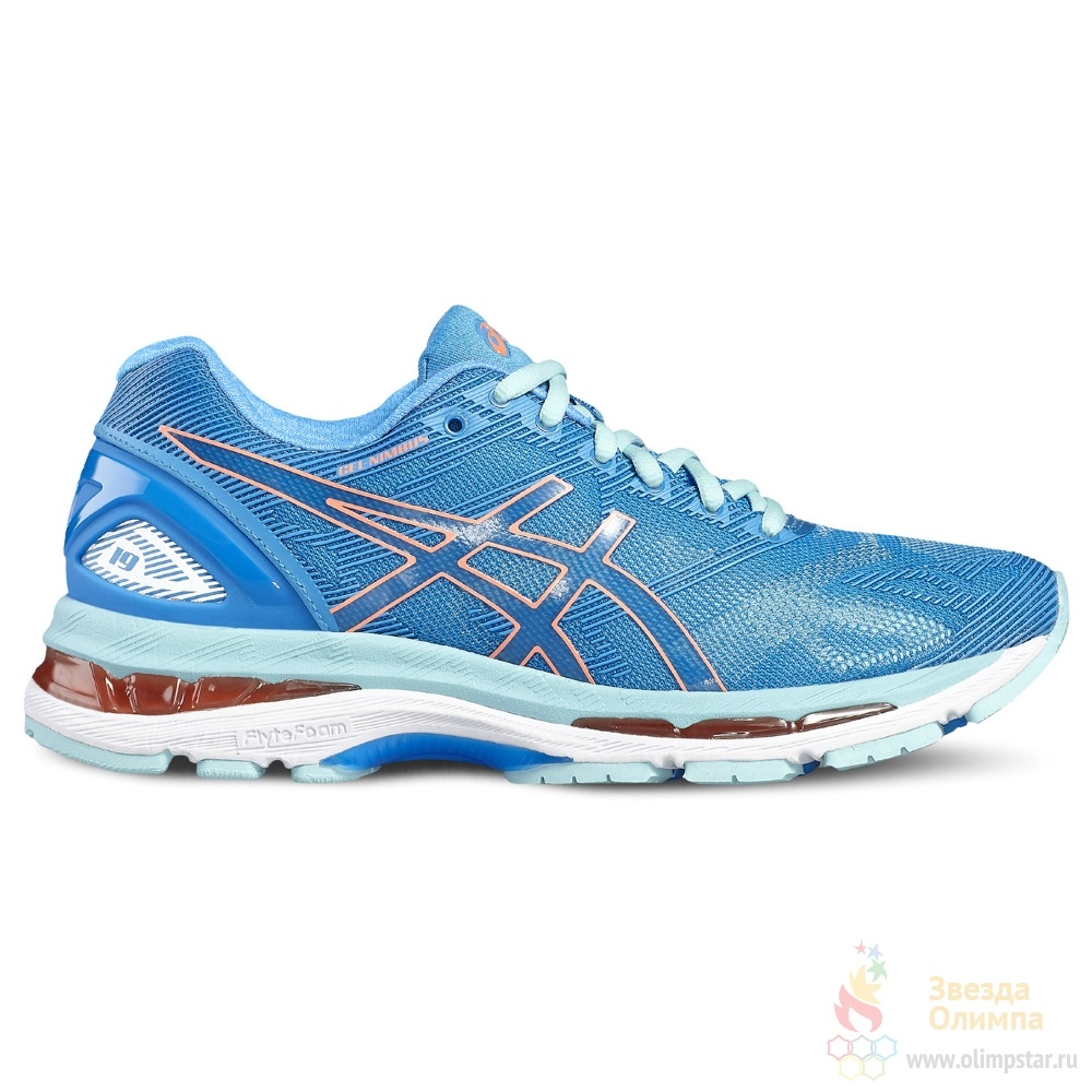 Asics gel nimbus 19 women's shoes blue purple/violet/blue sale