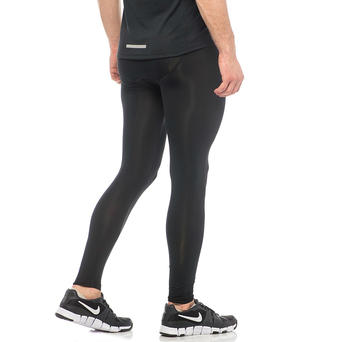 Тайтсы мужские. Nike Pro 703098-014. Легинсы мужские Nike Pro Compression. Nike Pro 703098 Black Red. Термокостюм лонгслив и тайтсы найк черный.