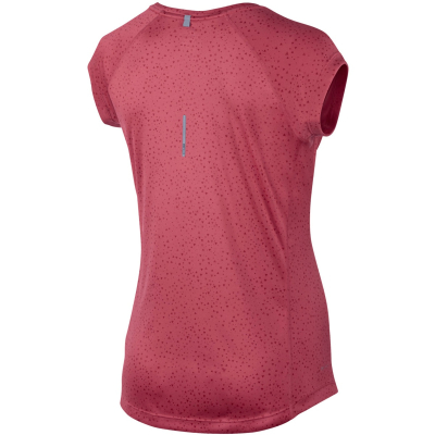 NIKE PRINTED MILER SS V-NECK